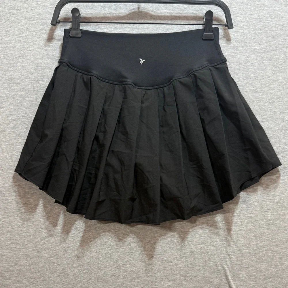 Old Navy Skort Women Small Black StretchTech Pleated Athletic Tennis Golf Skirt